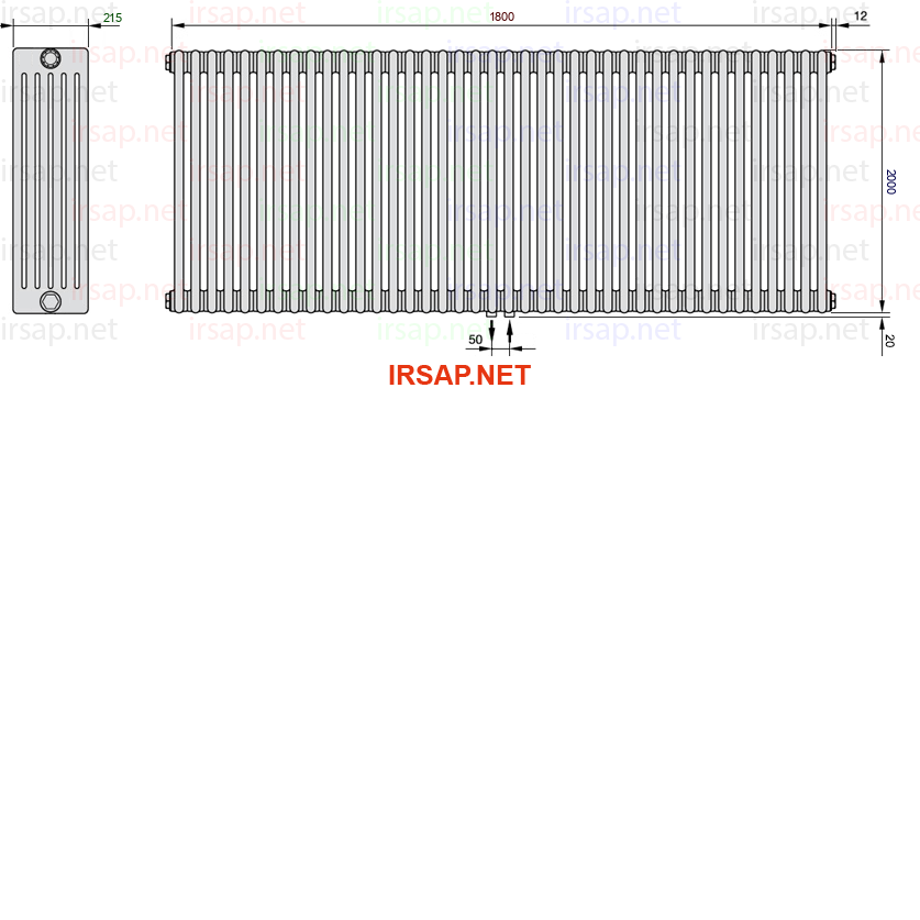 Радиатор IRSAP Tesi 62000/40 T50 CL 01